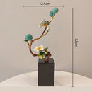 GobekUsa Golden Tree Plum Blossom Crystal Handicraft Décor for Home Settings