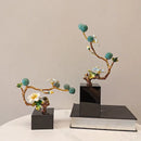 GobekUsa Golden Tree Plum Blossom Crystal Handicraft Décor for Home Settings