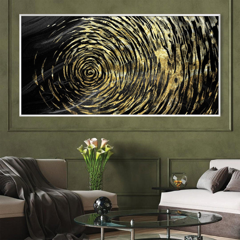 Golden Vortex Canvas