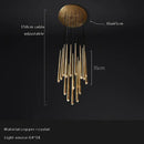 GobekUsa Crystal Water Drop Ceiling Chandelier for Classic Living Room Decor