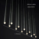 GobekUsa Crystal Water Drop Ceiling Chandelier for Classic Living Room Decor