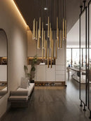 GobekUsa Crystal Water Drop Ceiling Chandelier for Classic Living Room Decor
