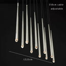 GobekUsa Crystal Water Drop Ceiling Chandelier for Classic Living Room Decor
