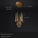 GobekUsa Crystal Water Drop Ceiling Chandelier for Classic Living Room Decor