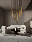 GobekUsa Crystal Water Drop Ceiling Chandelier for Classic Living Room Decor