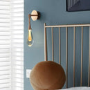 GobekUsa Golden Water Droplets Crystal Wall Lights for Bedroom, Stairs, Restaurant