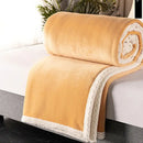 GobekUsa Double-Layer Velvet Sofa Blanket: Luxuriously Warm & Skin-Friendly
