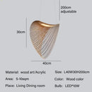 GobekUsa Bamboo Pendant Light Chandelier for Living Room Dining Kitchen Décor