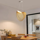 GobekUsa Bamboo Pendant Light Chandelier for Living Room Dining Kitchen Décor