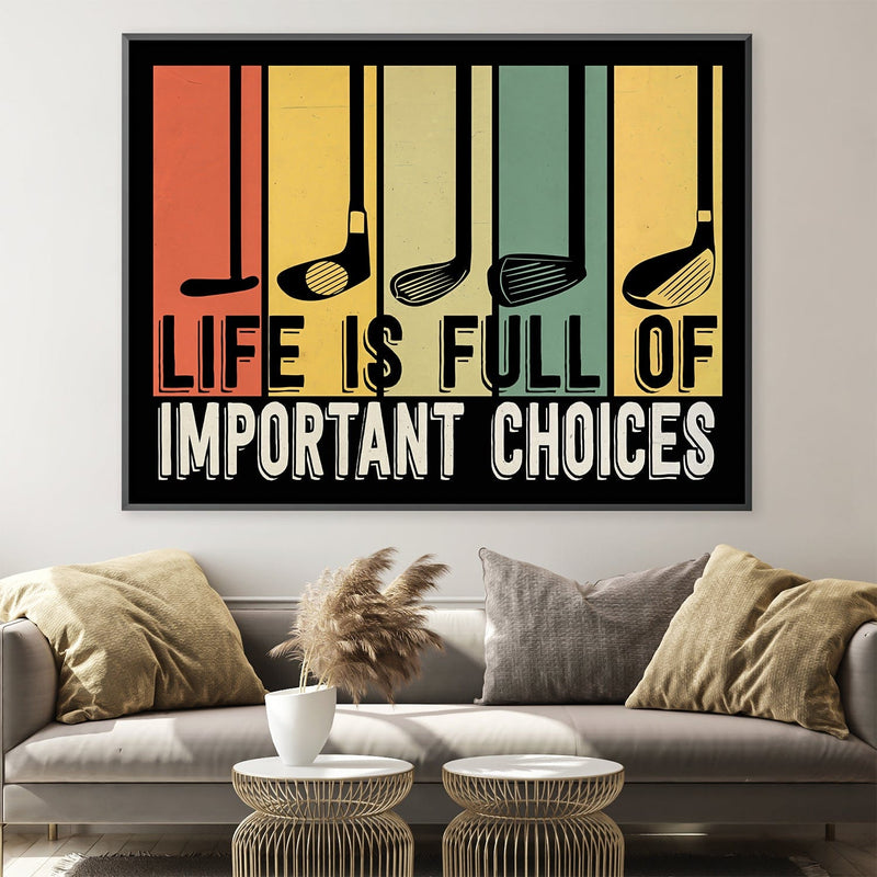 Golf Choices Canvas