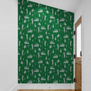 Golf Pattern Green Wallpaper Mural.