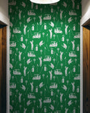 Golf Pattern Green Wallpaper Mural.