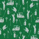 Golf Pattern Green Wallpaper Mural.