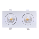 Goodlite Flarion G-01022 3.5" 20W LED 2 Head Rotating Gimbal Selectable CCT