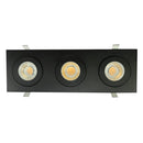 Goodlite Flarion G-01323 4" 36W LED 3 Head Rotating Gimbal Selectable CCT