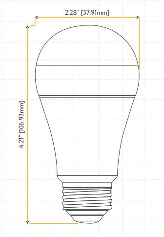 Goodlite G-10880 A19 6W LED Bulb Selectable CCT