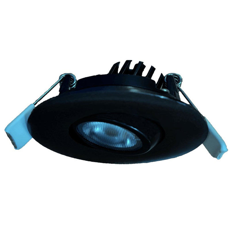 Goodlite G-19834 2" 5W LED Black Gimbaled Round Spotlight Selectable CCT