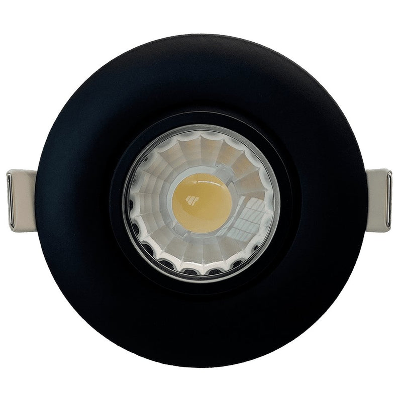 Goodlite G-19846 3" 8W LED Recessed Gimbal Downlight Selectable CCT Black