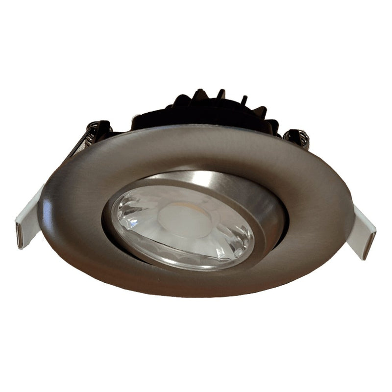 Goodlite G-19847 3" 8W LED Recessed Gimbal Downlight Selectable CCT Brushed Nickel