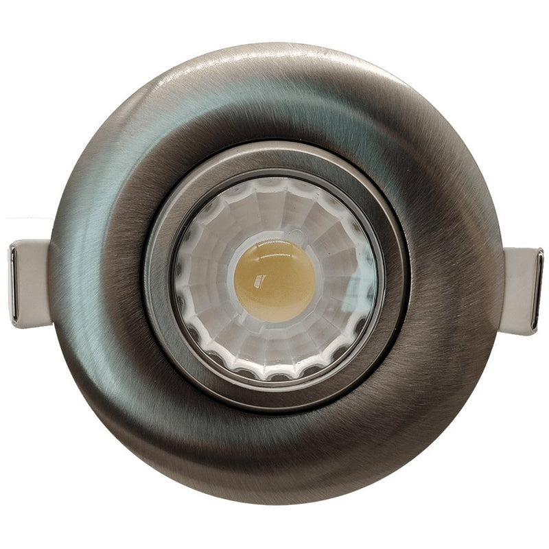 Goodlite G-19847 3" 8W LED Recessed Gimbal Downlight Selectable CCT Brushed Nickel