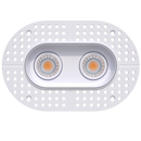 Goodlite G-23322 3" 15W 2 Head Oval Trimless Gimbal Selectable CCT