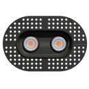 Goodlite G-23332 3" 15W 2 Head Oval Trimless Gimbal Selectable CCT