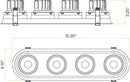 Goodlite G-23354 3.5" 52W 4 Head Gimbal Selectable CCT