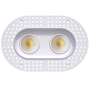 Goodlite G-23362 3.5" 28W 2 Head Oval Trimless Gimbal Selectable CCT