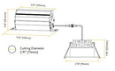 Goodlite G-48337 3" 10W LED Regressed Slim Spotlight Selectable CCT