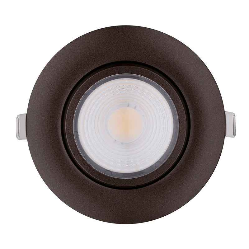 Goodlite G-48359 4" 14W LED Recessed Gimbaled Downlight Selectable CCT Bronze