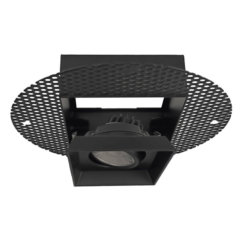 Goodlite G-95720 3″ 8W Square Trimless Gimbaled Spotlight Selectable CCT Black