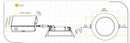 Goodlite G-98524 6" 48W LED Commercial Regressed Downlight Selectable CCT/Wattage