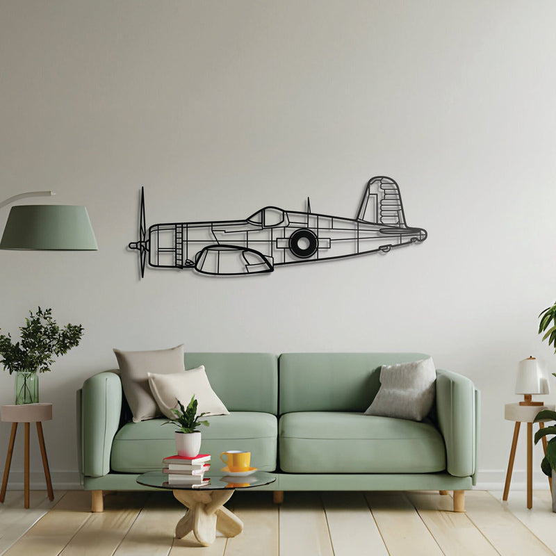 FG-1D Corsair Metal Aircraft Wall Art - NCP0227