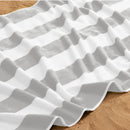 Cotton Velour Cabana Stripe Beach Towel - Novia Collection