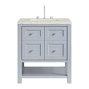 James Martin Breckenridge 30" Single Bathroom Vanity, Serenity Blue