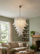 Gorgeous Murano Felci Transparent Glass Chandelier
