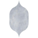 Bardiglio Light Honed Gothic Arabesque Marble Waterjet Mosaics 4 7/8x8 13/16