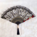 Gothic gold filigree lace fan red white & black party decor by Decorbites