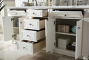 James Martin Bristol 72" Double Bathroom Vanity, Bright White