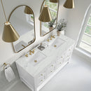 James Martin Breckenridge 60" Double Bathroom Vanity, Bright White