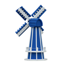 30" Octagon Poly Dutch Windmill (Blue/white trim)