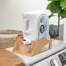 Bamboo Laundry Detergent Organizer with Drip Tray and Cup Holder – Mess-Free Soap Station