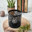 Votive Candle Holders Set of 2 Black