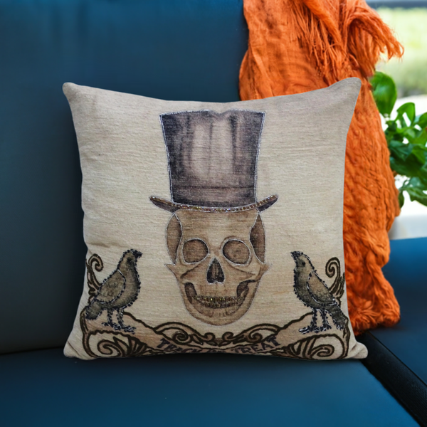 20" x 20" Halloween Embroidred Throw Pillow, photo 2 of 7