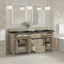 James Martin Lorelai 72" Double Bathroom Vanity, Whitewashed Oak