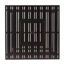 Aluminum 32-in Square Patio Fire Table Set with Swivel Rocking Chairs