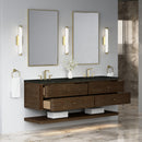 James Martin Allamari 72" Floating Double Bathroom Vanity, Sable