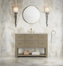 James Martin Lucian 48" Single Bathroom Vanity, Pebble Oak
