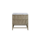 James Martin Emmeline 36" Single Bathroom Vanity, Pebble Oak