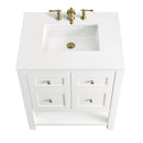 James Martin Breckenridge 30" Single Bathroom Vanity, Bright White